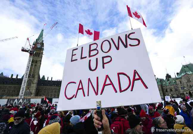With U.S. threats of making Canada the 51st state, hundreds rally on Parliament Hill