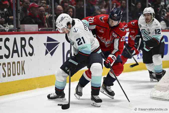 Alex Ovechkin scores his 886th goal to seal the Capitals’ 4-2 win over the Kraken