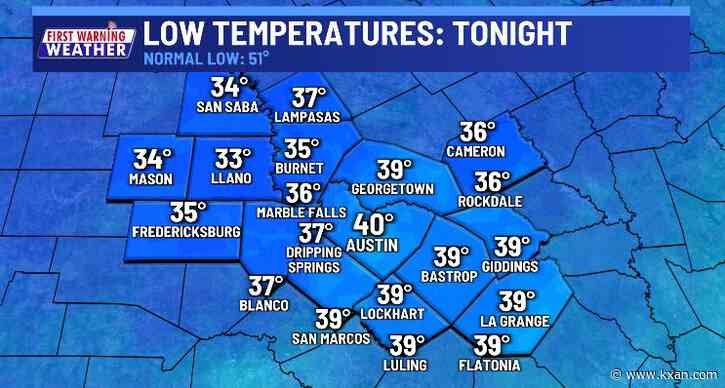 Chilly tonight, much warmer tomorrow afternoon