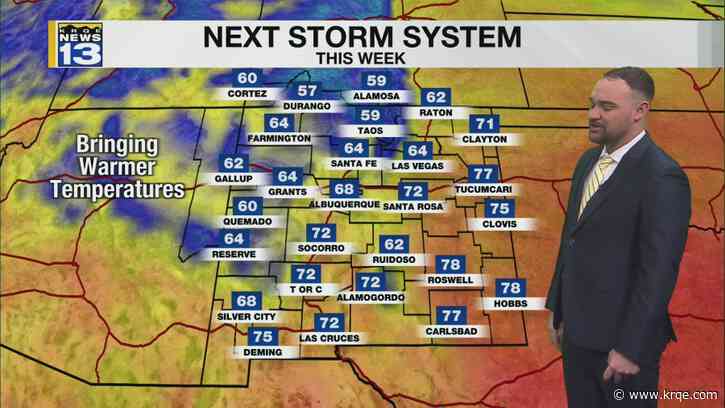 Calm weather to start the week
