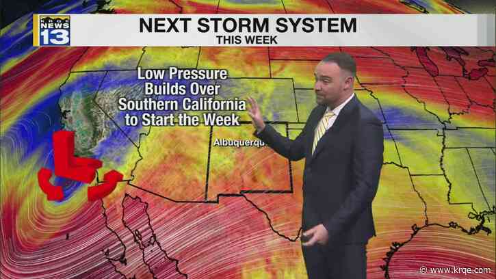Calmer and warmer start to the week