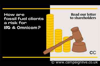 Clean Creatives warns shareholders of fossil fuel risks in Omnicom-IPG merger