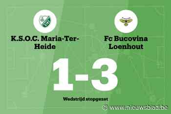 Match tussen Maria-ter-Heide en Bucovina Loenhout stopgezet