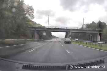 Video: Spookrijder is zich van geen kwaad bewust