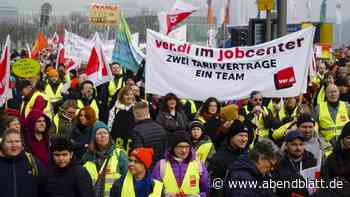 Der 24-Stunden-Warnstreik des Öffentliches Dienstes – die Bilder