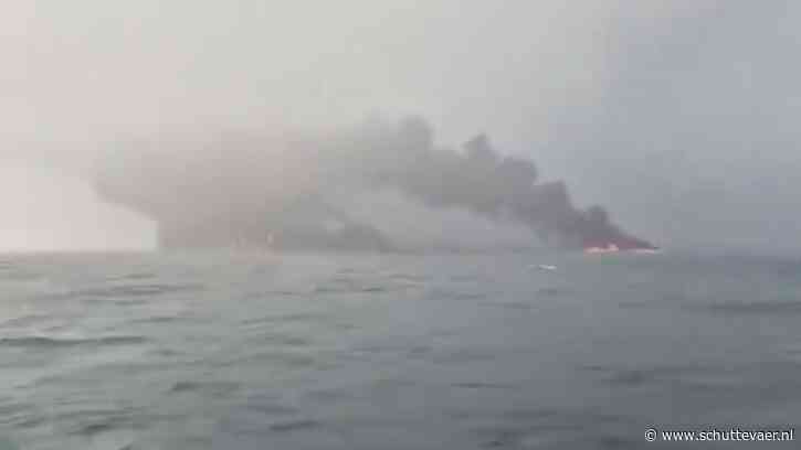Tanker en containerschip in brand na aanvaring voor Engelse kust