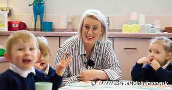 Steph McGovern visits Sunderland school and talks of importance of free breakfast clubs