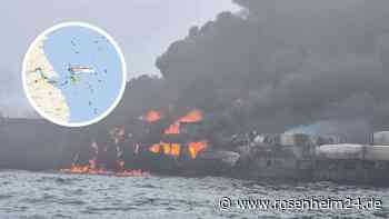 Schwerer Unfall in der Nordsee: Öltanker in Flammen – Küstenwache startet Großeinsatz