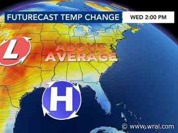 Rain chances Monday before we near 80 degrees this week