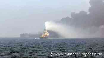 Nordsee: Öltanker vor britischer Küste nach Kollision mit Frachtschiff in Brand