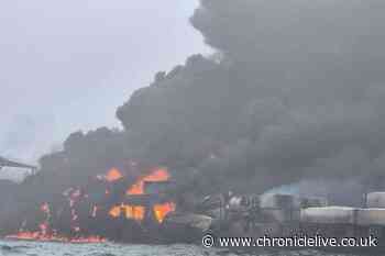 US has not ruled out 'foul play' after oil tanker collides with ship in North Sea