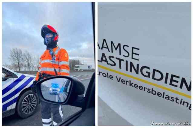 Meer dan 7.800 euro achterstallige verkeersbelastingen geïnd bij controle in Veurne