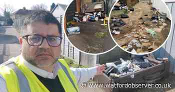 Call for action to end 'fly-tip nightmare' amid 'rat sightings' in service road