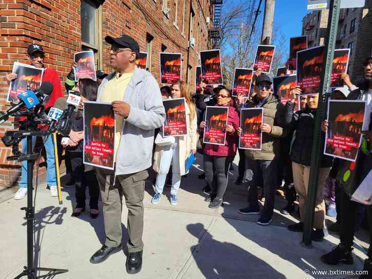 Fire-displaced residents of 2910 Wallace Ave. rally for ongoing city support