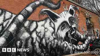 Artist's new mural sinks teeth into city centre