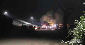 Brand bij bedrijf in Waddinxveen, flinke rookwolken te zien