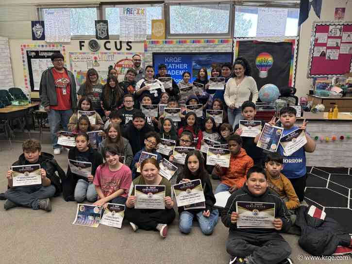 KRQE Weather Academy visits Adobe Acres Elementary School