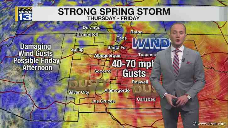 Winds start picking up Tuesday, higher winds by Friday