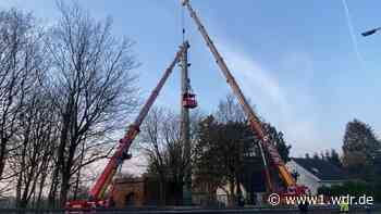 Sperrung L418 aufgehoben: Funkmast abgebaut