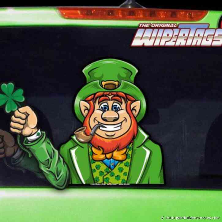 Saint Patrick’s Day Waving Leprechaun WiperTag