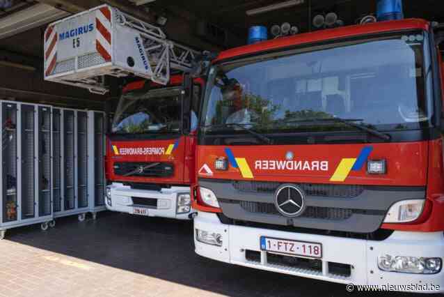 Brand in loods in Sint-Jans-Molenbeek