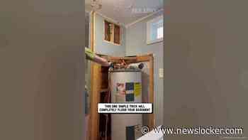 Woman Hammers Through Her Water Heater