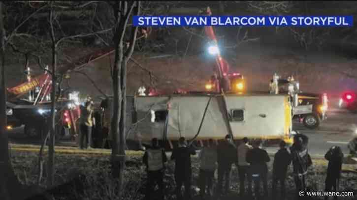 15 injured, 1 seriously, when school bus overturns in New Jersey: officials