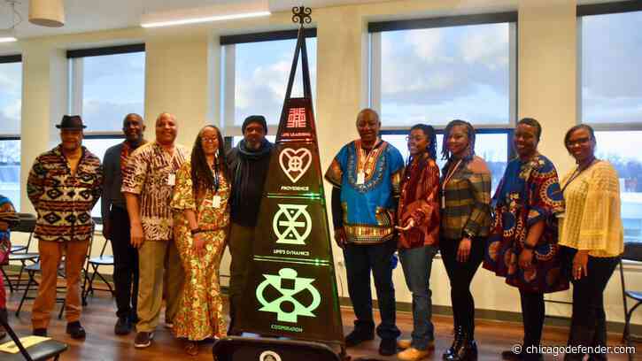 Adinkra Tower Sculpture Unveiled in Auburn Gresham to Celebrate Unity and Heritage