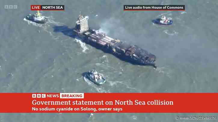 Britse kustwacht verwacht dat brandend containerschip Solong gaat zinken