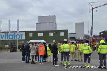 Brand bij voedselproducten in Industriepark-Noord