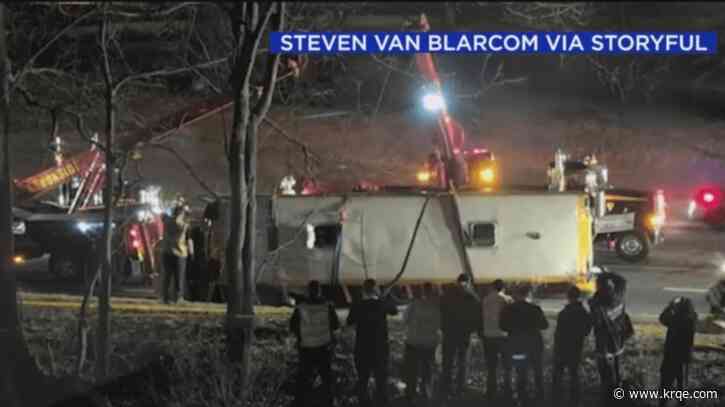 15 injured, 1 seriously, when school bus overturns in New Jersey: officials