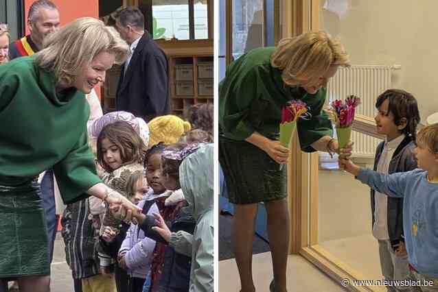 Koningin Mathilde bezoekt school in Vilvoorde om te praten met leerlingen over pesten: “Het was een bijzondere ervaring”