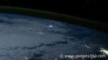 ISS Captures Rare Gigantic Jet, a Massive Upward Lightning Over New Orleans