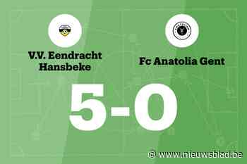 Eendracht Hansbeke B overklast FC Anatolia Gent B