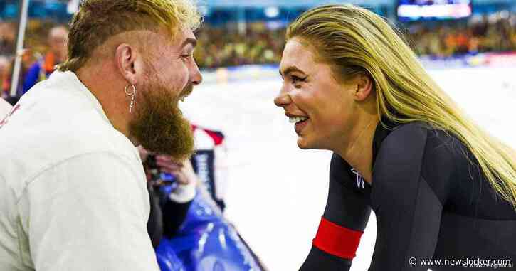 Jutta Leerdam krijgt ook bij WK Afstanden steun van eregast Jake Paul