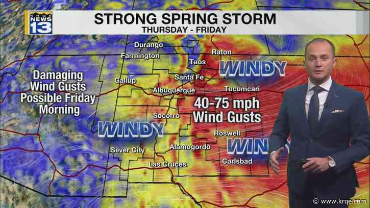 Stronger winds move in through the end of this week