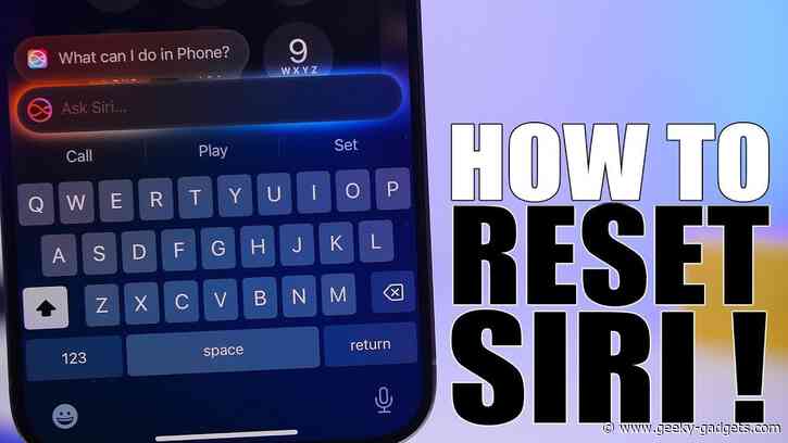 How to Reset Siri and Apple Intelligence (iOS 18)