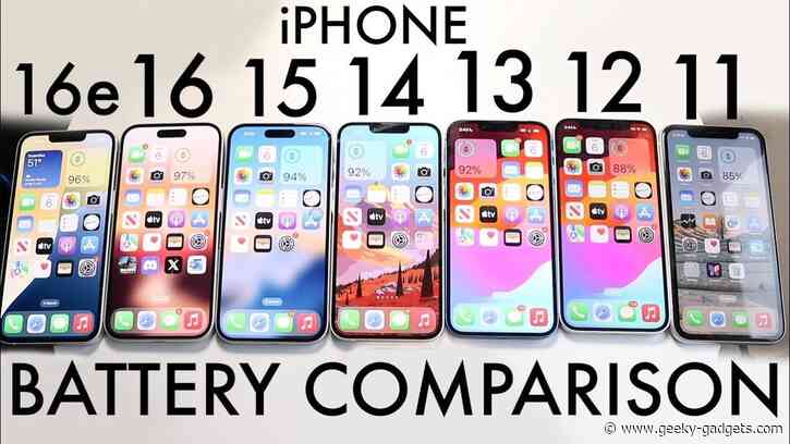 iPhone Battery Life Comparison: iPhone 11 12 13 14 15 16 16e