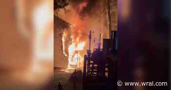 Fire scorches Raleigh townhome, one firefighter injured