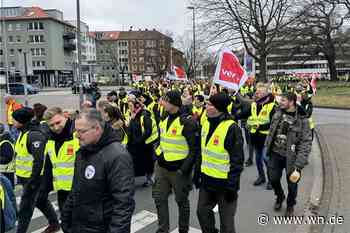 Rund 1200 Streikende demonstrieren in Münster