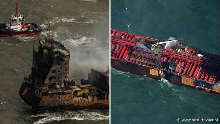 Boskalis gaat aan boord tanker Stena Immaculate en er is een sleepverbinding met het containerschip Solong