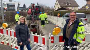 Neue Wasserleitung in Dießen: Jetzt wird in der Lachener Straße gebaggert
