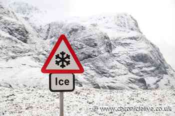 Met Office issues yellow warning for ice as temperatures 'fall close to zero' in North East