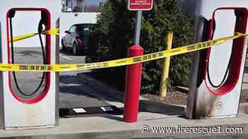 Man torches Tesla chargers in S.C., sets himself on fire