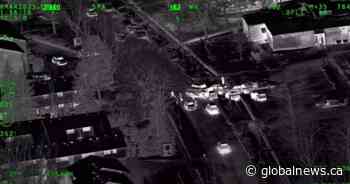 ‘A crucial role’: Video shows police using special helicopter in Toronto carjacking arrest