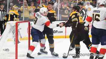 After Marchand trade, Bruins score three in third to beat Panthers 3-2