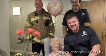 Whitley bay resident celebrates milestone 100th birthday with special party guests