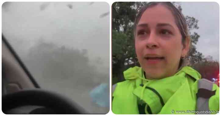 “Non potevo fuggire. È stato terribile”: una donna terrorizzata bloccata in auto dal tornado – IL VIDEO