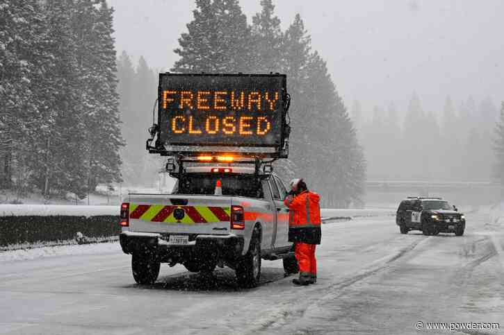 Blizzard to "Heavily" Impact Travel to Lake Tahoe