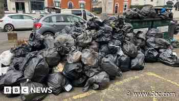 Rubbish piles at 'crisis point' amid bin strikes